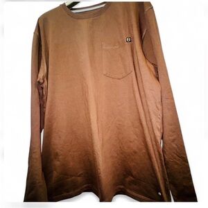 Noble Outfitters Best Dang Work Tee XL Brown Workwear Ranch Utility Long Sleeve